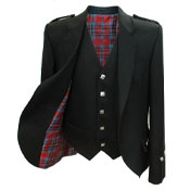 Jacket, Argyll, 5 Button Waistcoat, MacBean, McBain Tartan